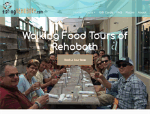 Tablet Screenshot of eatingrehoboth.com